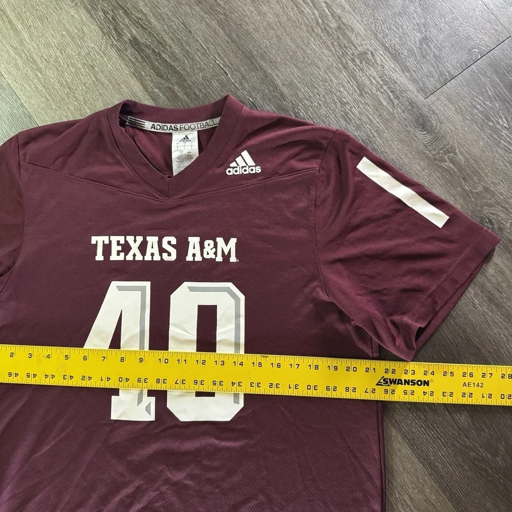 Adidas VON MILLER #40 Texas A&M Aggies Jersey Mens L